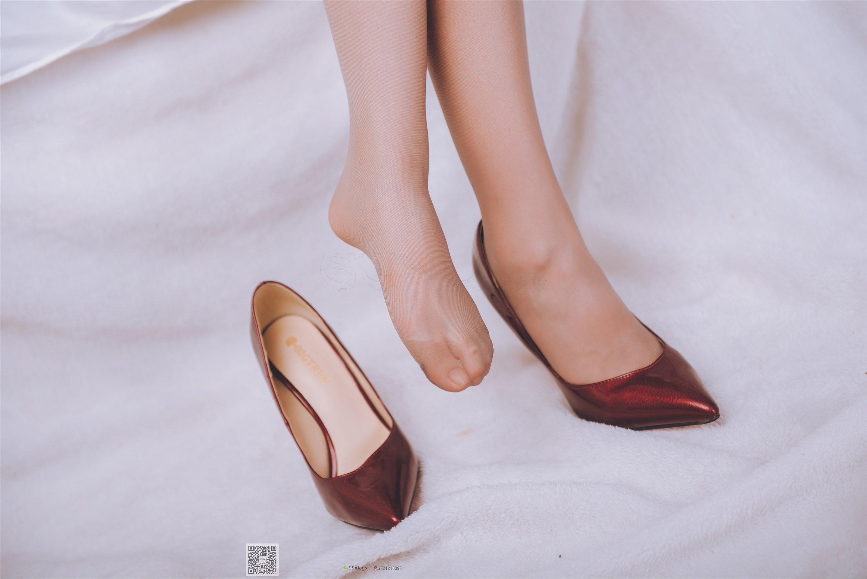 SSA丝社 NO.020 琪琪 女秘书闺房灰丝袜